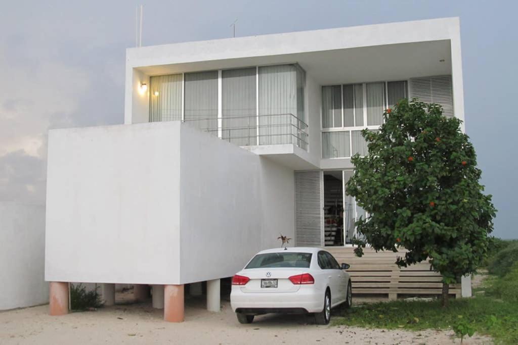 Villa Designer'S House Beach Front Superb Ocean View Hi Speed Wifi Telchac Puerto Exterior foto